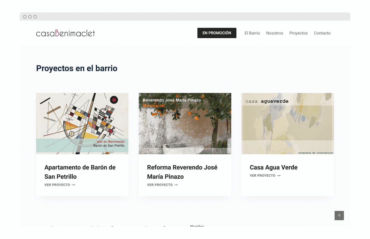 Diseño y desarrollo web para estudio de construcción en Valencia.